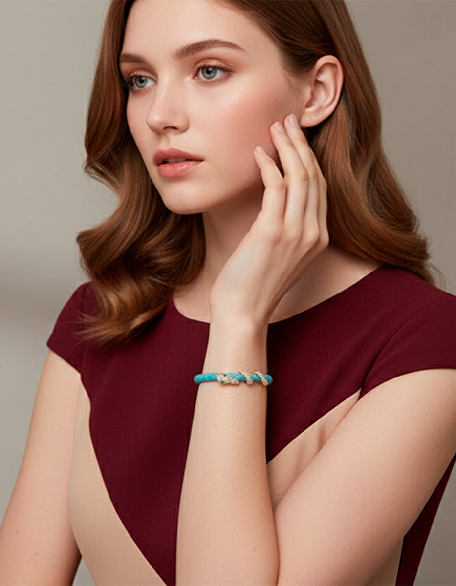 Poison Deluxe gold-plated snake bracelet