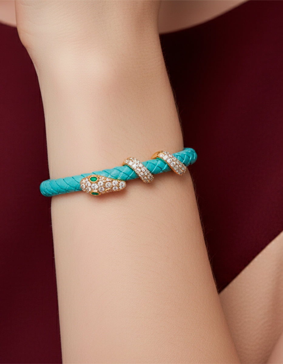 Poison Deluxe gold-plated snake bracelet