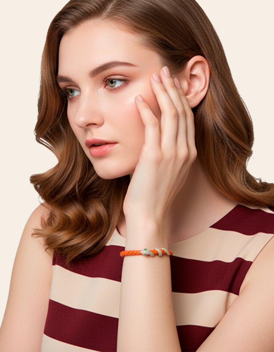 Poison gold-plated snake bracelet