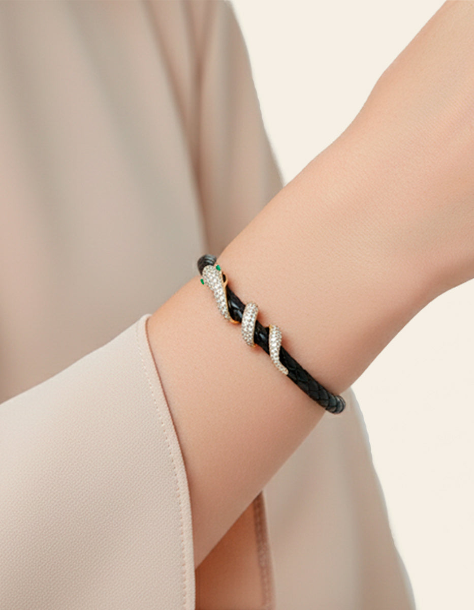 Poison Deluxe gold-plated snake bracelet