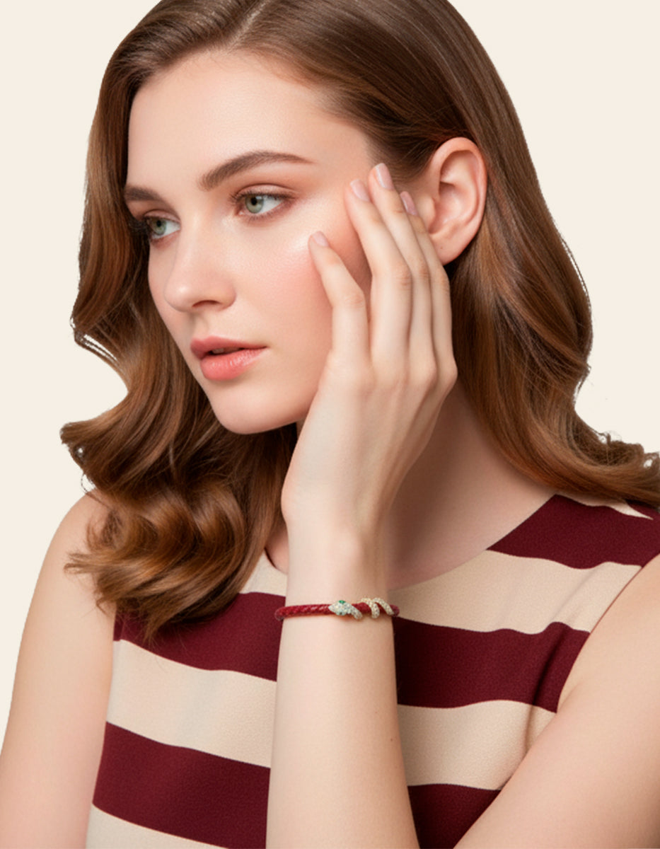 Poison Deluxe gold-plated snake bracelet