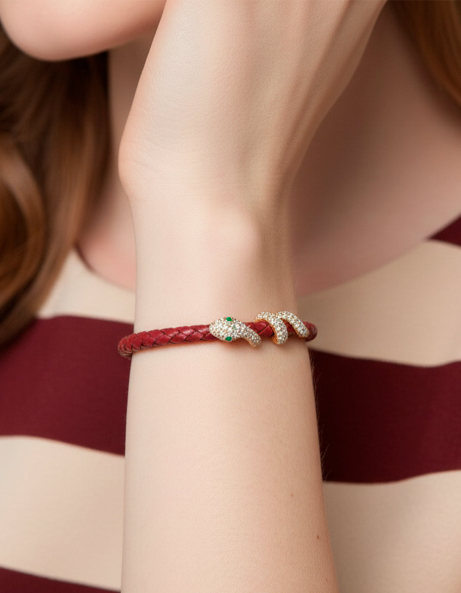 Poison Deluxe gold-plated snake bracelet