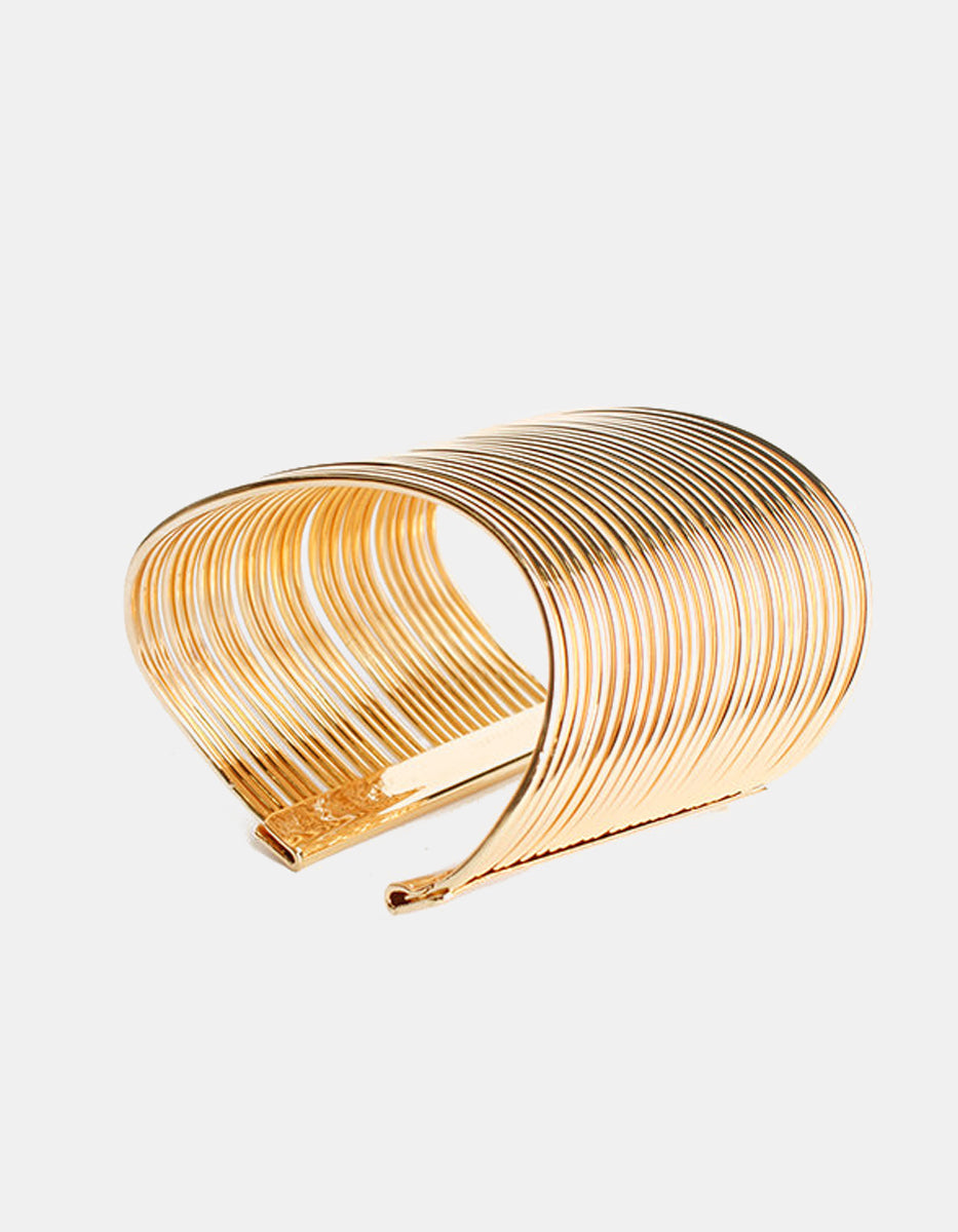 Calcuta gold-plated multi lines bracelet