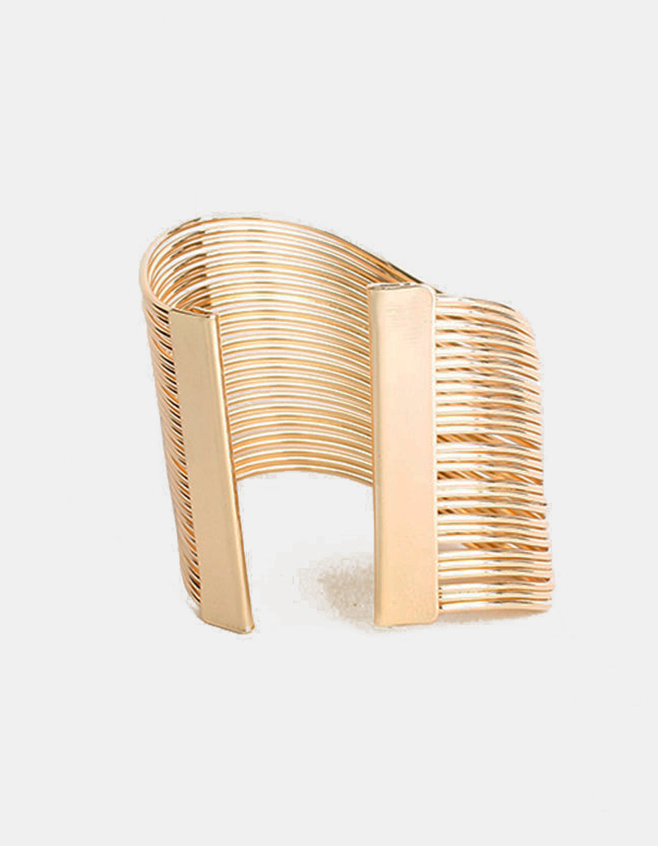 Calcuta gold-plated multi lines bracelet