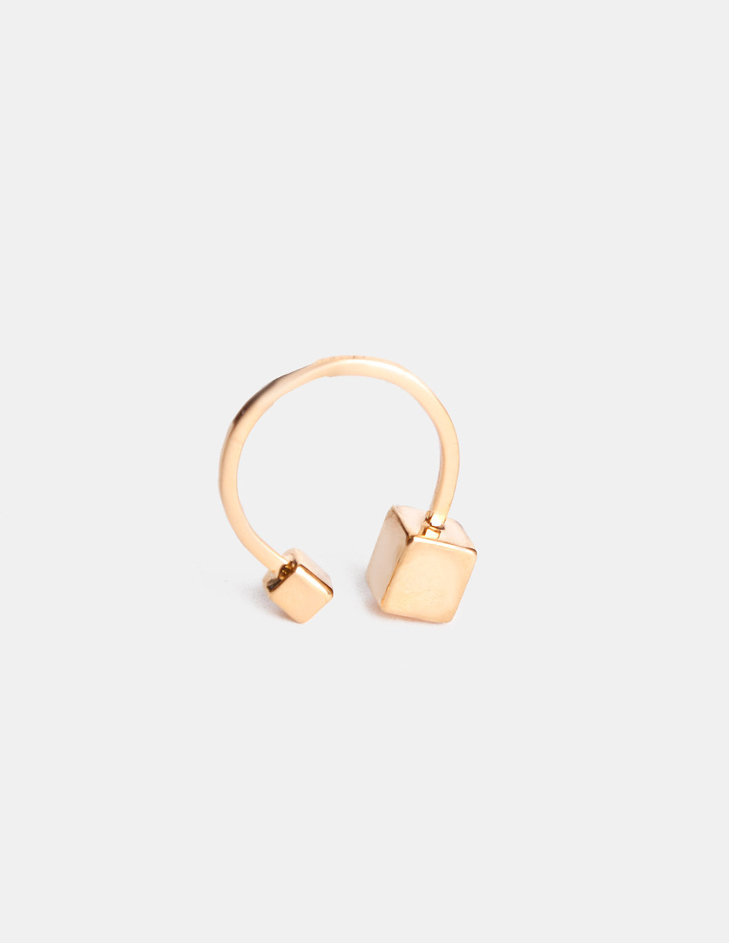Mexican Geometry gold-plated ring