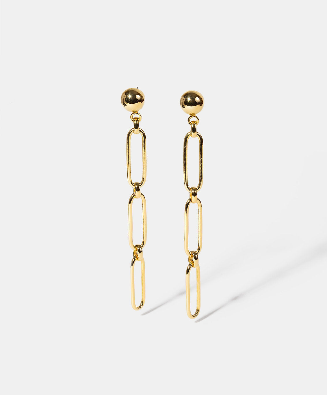 Universe gold-plated earrings