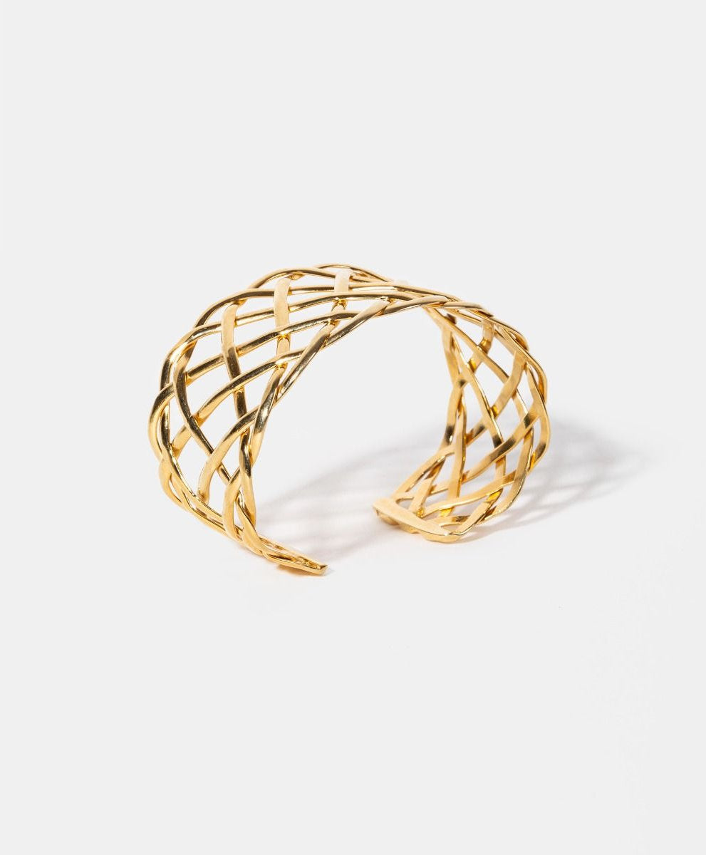 Calcuta gold-plated braided bracelet