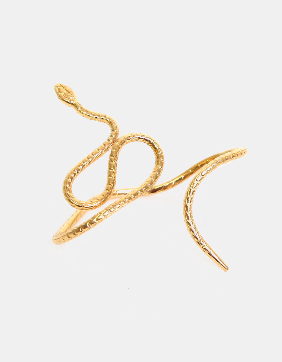 Poison gold-plated snake bracelet