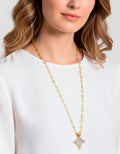 Memories Authentic Coin & Chromed Pearls Necklace