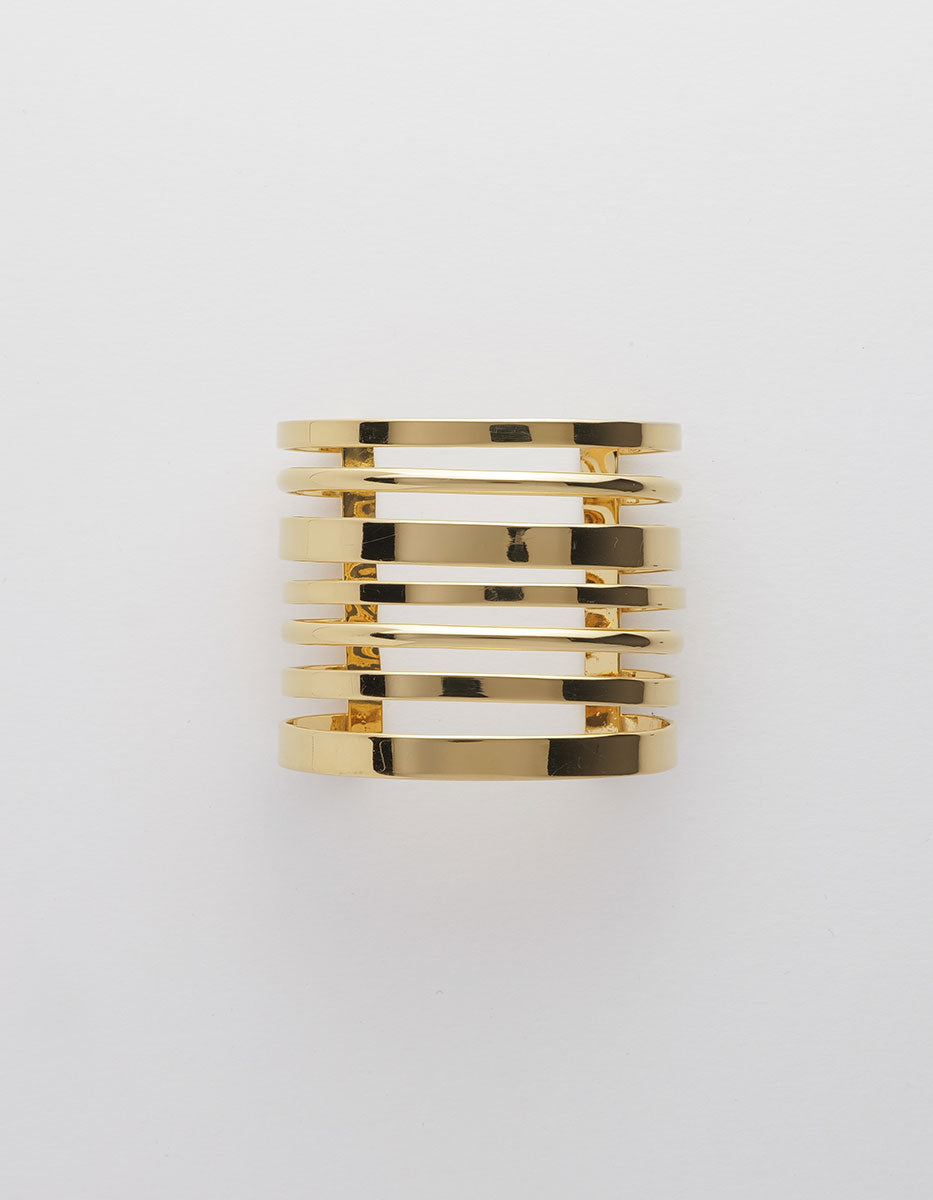 Calcuta gold-plated lines bracelet