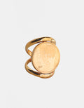 Memories Adjustable Double-Band Ring with Authentic Coin